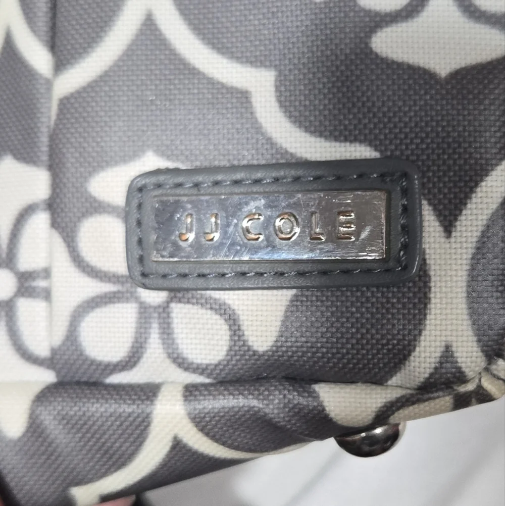 JJ Cole Backpack Diaper Bag, Gray Floret